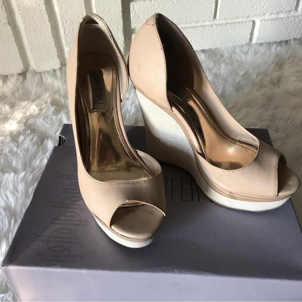 Women's Peep Toe Wedge Shoes